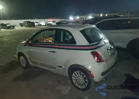 2012 Fiat 500 Lounge z USA, uszkodzony, nr VIN 3C3CFFCR4CT229110